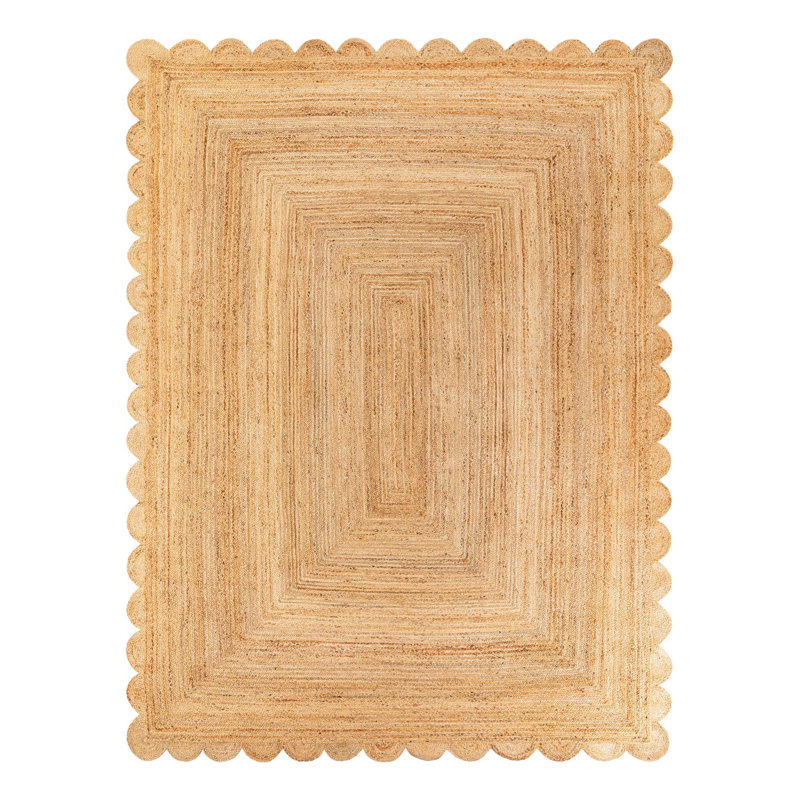 Cosner Hand Braided Area Rug, Rectangle 9' x 12'