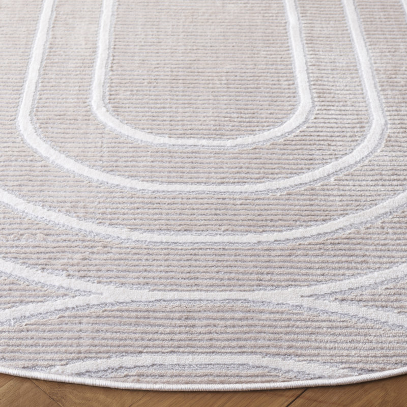 Kaillan Performance Abstract Rug, Round 6'7"