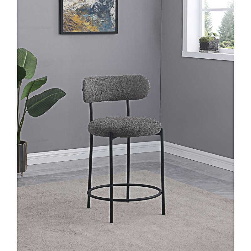 Chaise de comptoir rembourrée (ensemble de 2)