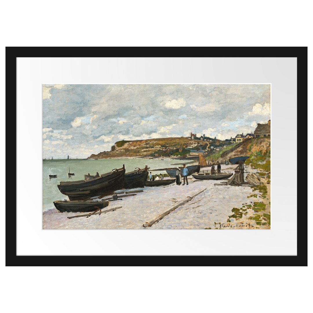 Gerahmter Kunstdruck Sainte Adresse von Claude Monet