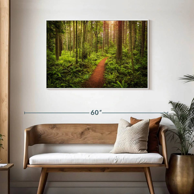 Washington Rainforest, Cadre flottant blanc, 43 po x 29 po