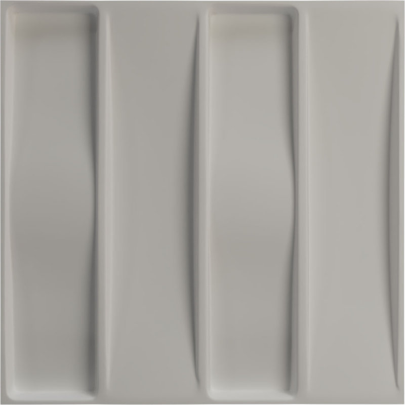 Panneau mural décoratif 3D universel l 19 5/8 po x H 19 5/8 po Caputo EnduraWall métallique (couvre 2,67 pieds carrés)