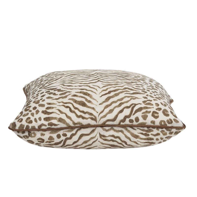 Chatto with Silk Welt Accent Pillow, Square 18"