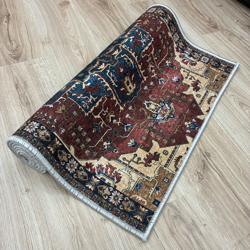 Tapis oriental antidérapant sur mesure, Tapis de couloir 2 pi 2 po x 17 pi