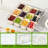 12 Compartment Snack Box Portable Snackle Box Container Divided Serving Tray with Lid and Handle
