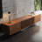 Modern 94.48" Media Console TV Stand with Spacious Storage for Entertainment, Mid-Century Modern