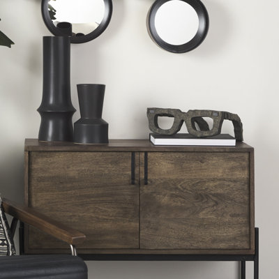 Sculpture verres en bois brun