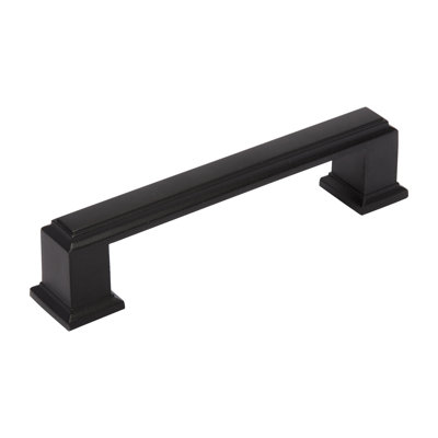 Utopia Alley Dover Pull Handle - Decorative Cabinet Drop Pull Handles For Cabinets And Drawers - Vintage Cabinet Hardware With Hand Finished Matt Black - Metal Drawer Pull Handle, 3.78" Center To Center (Set Of 10)