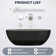 Marfa 67'' x 30'' Runway Semi Transparent Resin Freestanding Soaking Bathtub