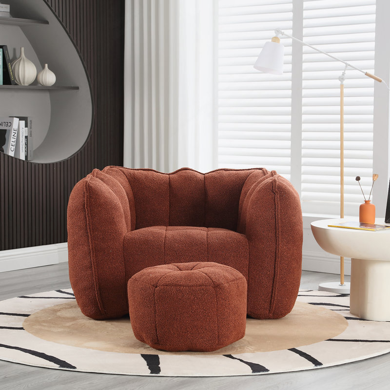 Fauteuil à billes souple avec mousse haute résilience pour le salon et la chambre à coucher