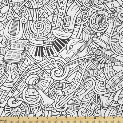 Decoda Outline Doodle with Musical Multi-Purpose Fabric