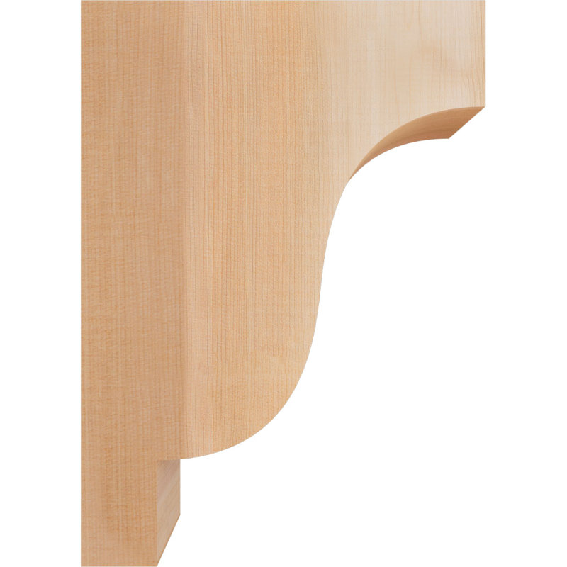 Newport Corbel, H 14 po x l 3,5 po x P 10 po, Cèdre rouge, Lisse