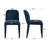 Modern Upholstered Curved Back Neutral Fabric Dining Chair-32645546