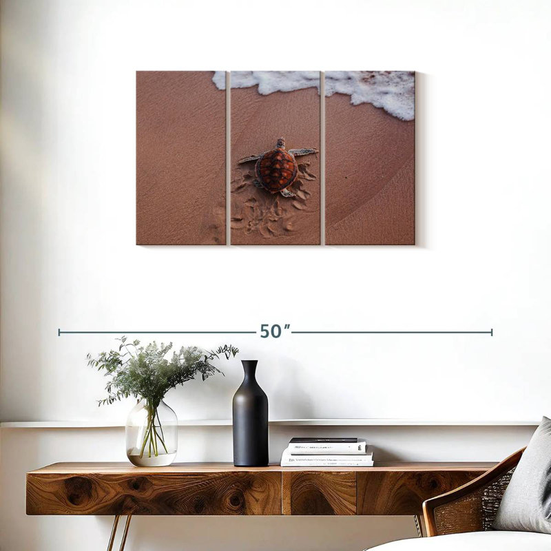 Turtle Footprints, 20" H x 33" W