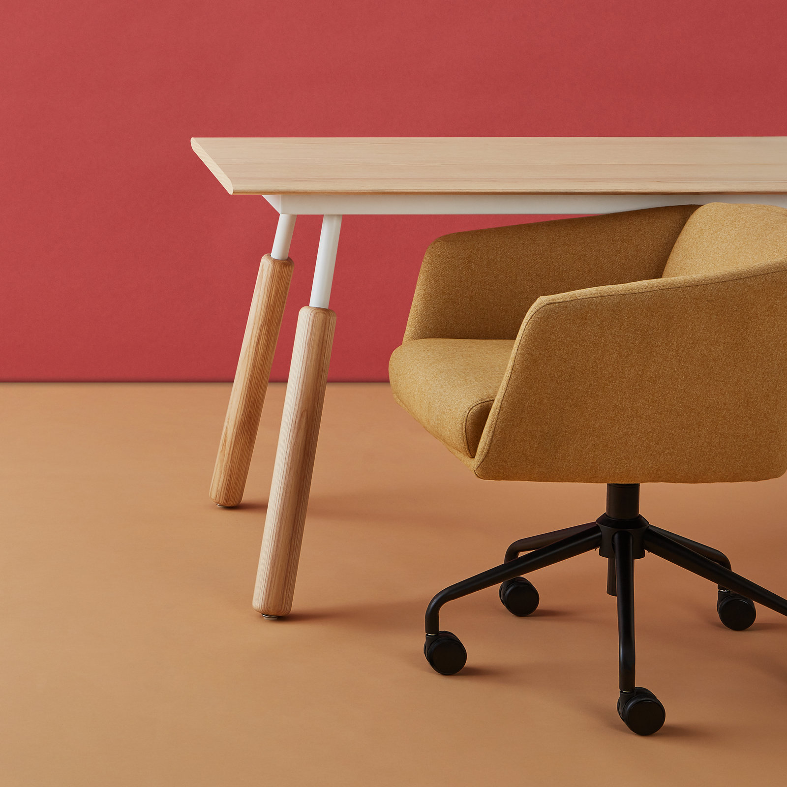 Radius Office Chair, Stockholm Camel Performance Twill