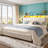 Upholstered Bed With Storage Shelf & Led Lights & Charge Station	-1392389753-1392389701