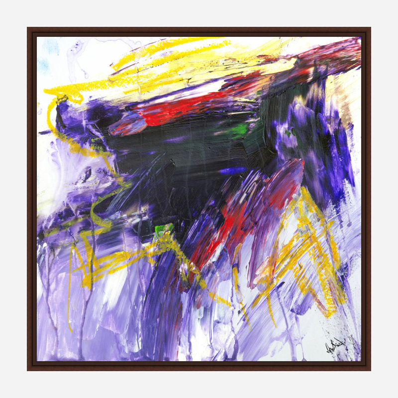 Calcite - Artist Enhanced Canvas Print, 31.5" H x 31.5" W x 1.75" D, Brown Framed Canvas