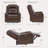 Olathe Genuine Leather Dual Motor Lay Flat Power Recliner With Power Headrest-1500349654