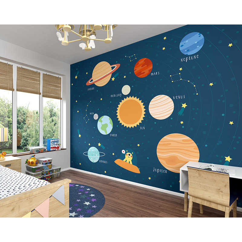 Panneau mural à 6 panneaux l 9,8 po x l 94 po outer space Klar