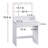 Vanity Desk With Mirror And Lights, Dressing Table With Large Drawer, 2 Level Storage Dresser 3 Lighting Modes Adjustable Brightness-544688291