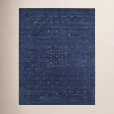 Simi Hand-Woven Geometric Cotton Wool Rug