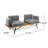 Ozana 73.25'' Wide Iron Patio Sofa with Cushions