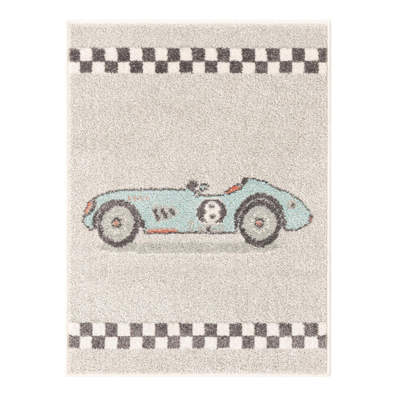 Whimsy Kids Polypropylene Plastic Rug, Rectangle 2'2" x 2'11"