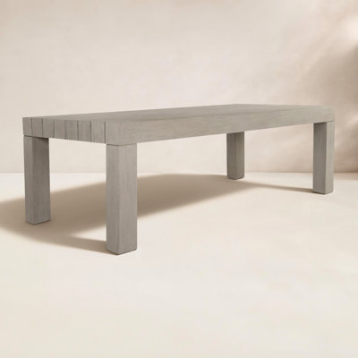Shea 87'' Teak Outdoor Dining Table
