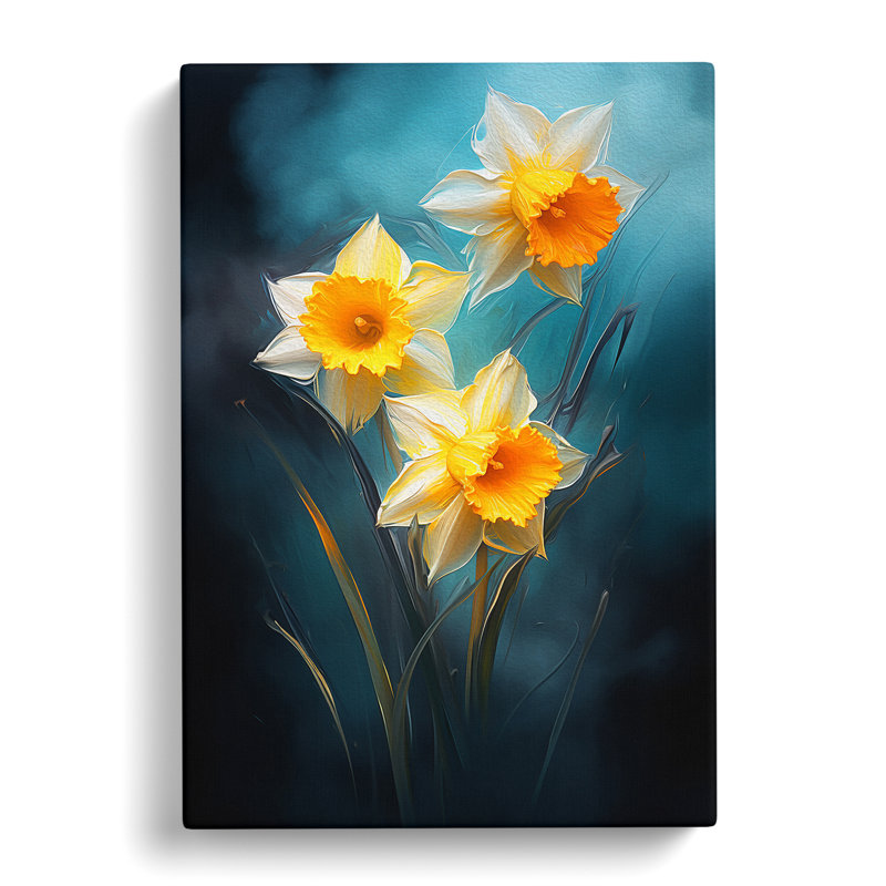 Daffodil Flower Romanticism Art - No Frame Print, 50cm H x 35cm W x 3cm D