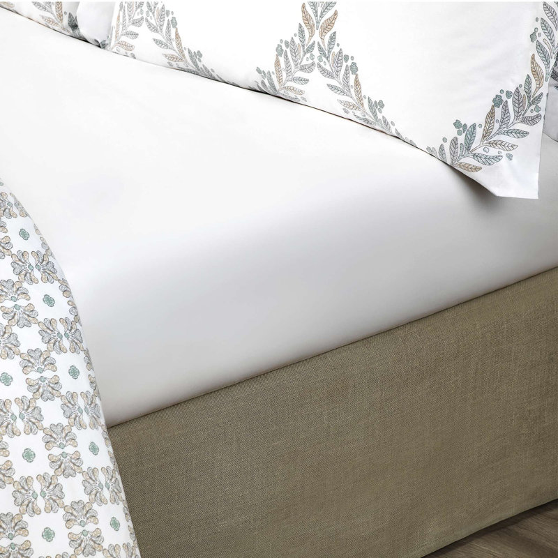 Chloe Sateen Fitted Sheet, King Sheet Set + 2 Pillowcases