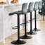 Tabouret de bar rotatif à hauteur réglable avec structure en métal-186712875-186712871