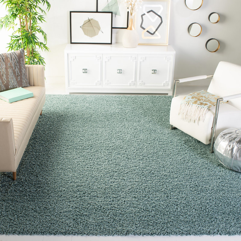 Sga-Amoroso Shag Performance Solid Color Rug, Rectangle 8' x 10'