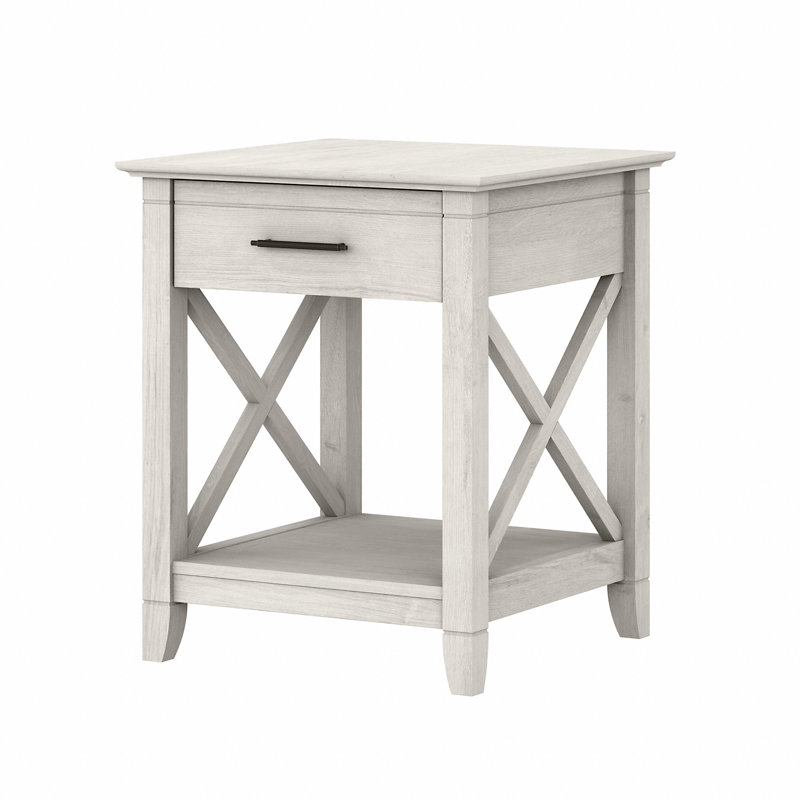 Huckins 1 - Drawer Nightstand, Linen White Oak