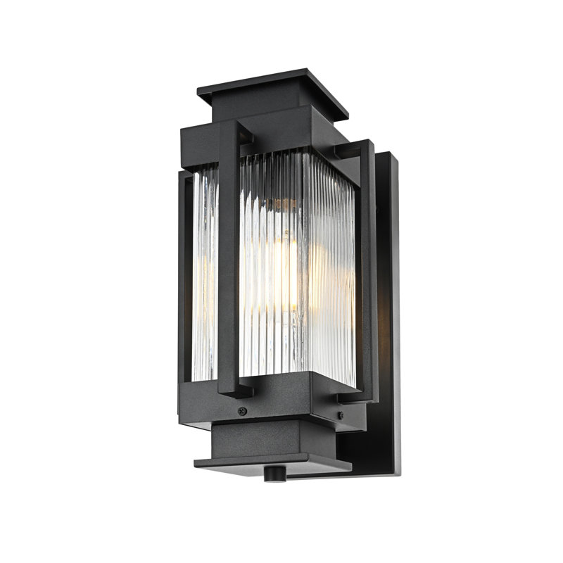 Chavez 7 Inch Outdoor Wall Sconce in Black