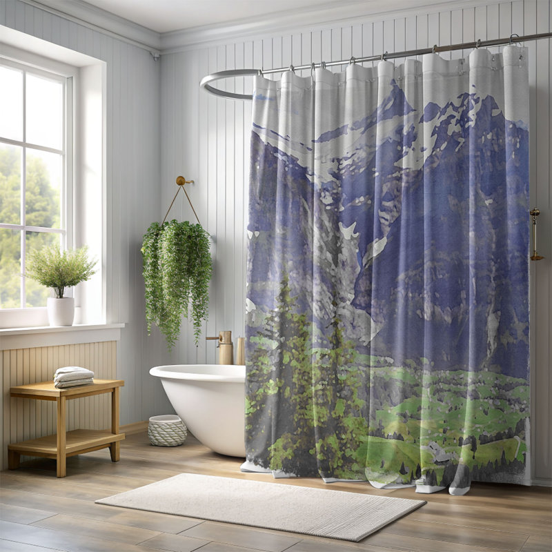 Rideau de douche Froney, H 74 po x l 71 po