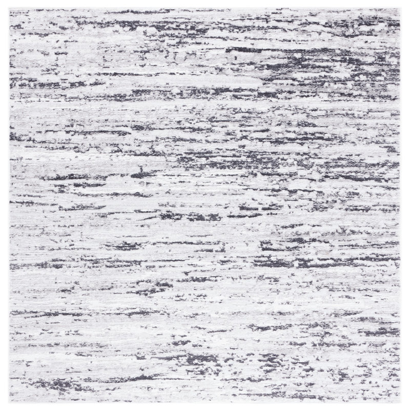 Tapis abstrait Seng 700 Performance, Carré 3 pi