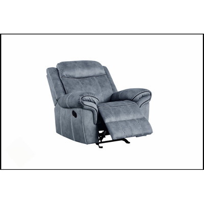 Fauteuil inclinable confortable en velours avec fonctions coulissantes et inclinables, parfait pour les petits espaces dans les salons et les chambres.