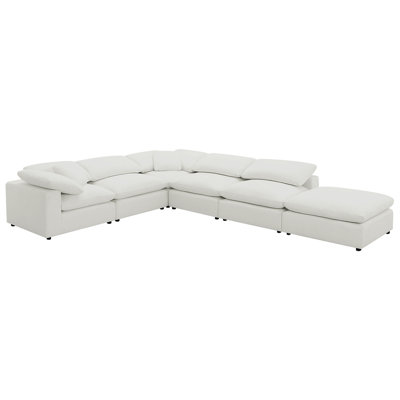 Segoura Ivory 6-Piece Upholstered Modular Sectional