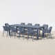 Farrah 118'' Rectangular 10 - Person Outdoor Dining Set