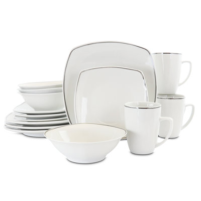 Winonna Stoneware Dinnerware Set 16 Piece - Service for 4