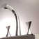 Juno Twisted Chrome Finish Dual Handle Bathroom Faucet Stylish and Functional