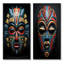 «African Tribal Pende Mask», 2 pièces sur toile-205260754-205260755