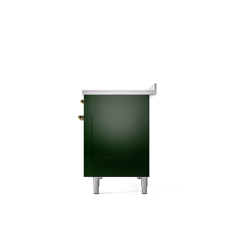 Cuisinière à induction 48 pouces avec 6 éléments à induction ILVE Nostalgie II Series (porte en verre)