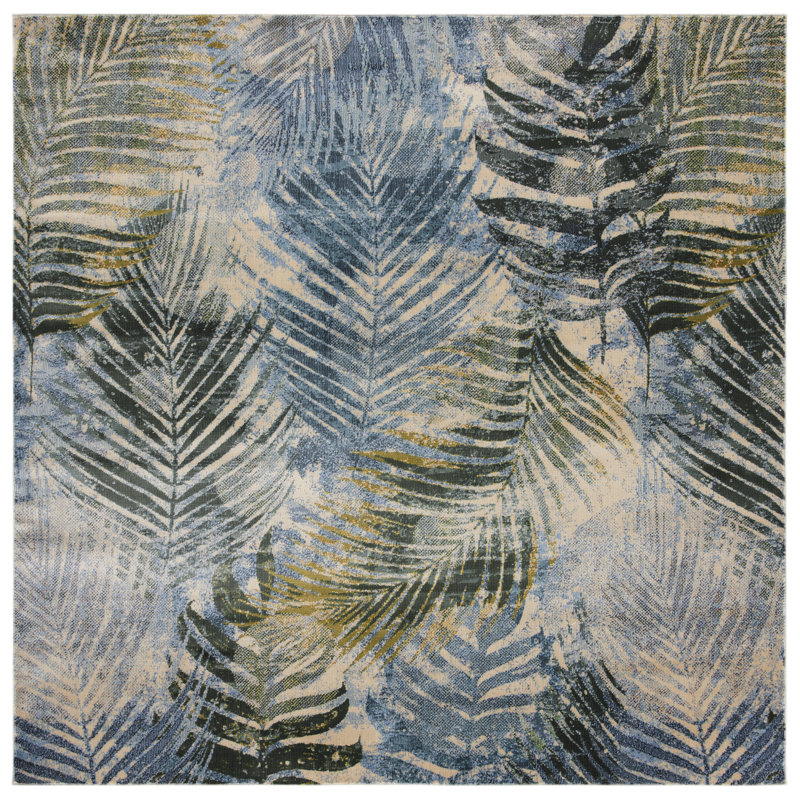 Tapis floral Kinser 300 Performance, Carré 6 pi 7 po