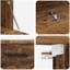 vidaXL Wall Cabinet Wall-mounted Engineered wood Storage Unit Rustic Design-337717037