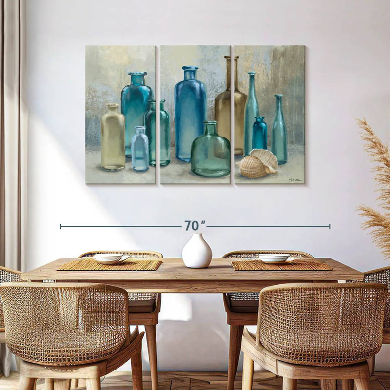 Bouteilles en verre Senne, H 36 po x l 57 po