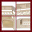 Lit plateforme simple avec tablettes de rangement, station de charge et tête de lit tapissier de 89,4 po x 49,8 po