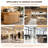 Vintage Reception Desk with Storage, Multi‑Use Front Counter for Office, Retail, Business and Check‑In Area-1041385227-825879102