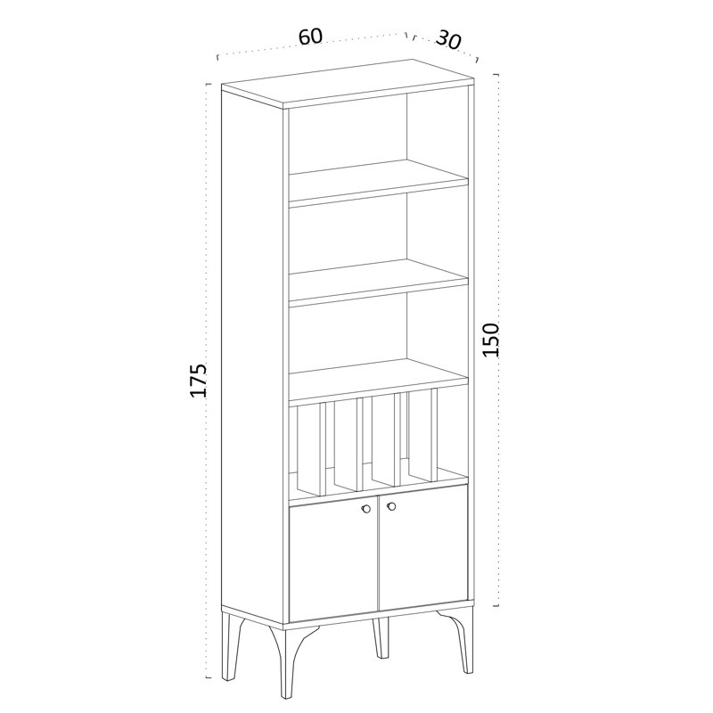 Bookshelf, Oak