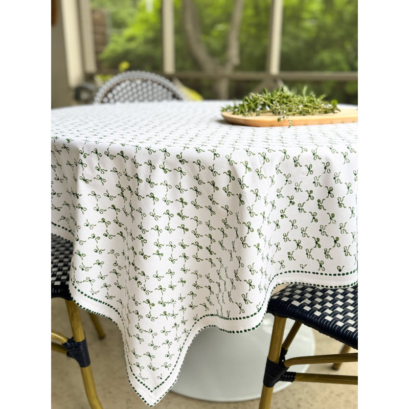 Table Throw - Bow, Sage & Evergreen